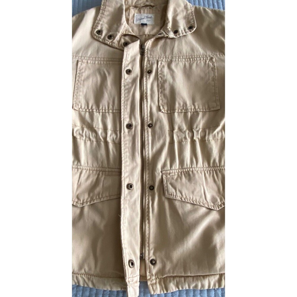 Universal Thread Women's XS Beige Utility Jacket Collared Button Front Casual - Picture 14 of 16